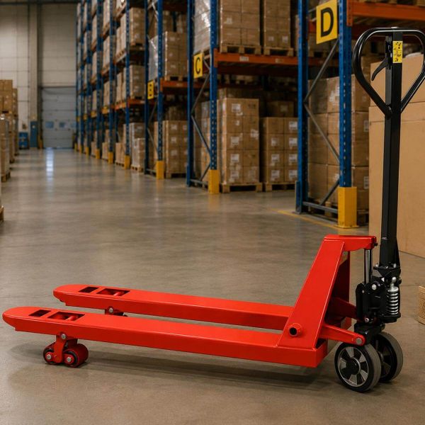 Transpalette manuel 2500 kg Basic Stockman en entrepôt logistique
